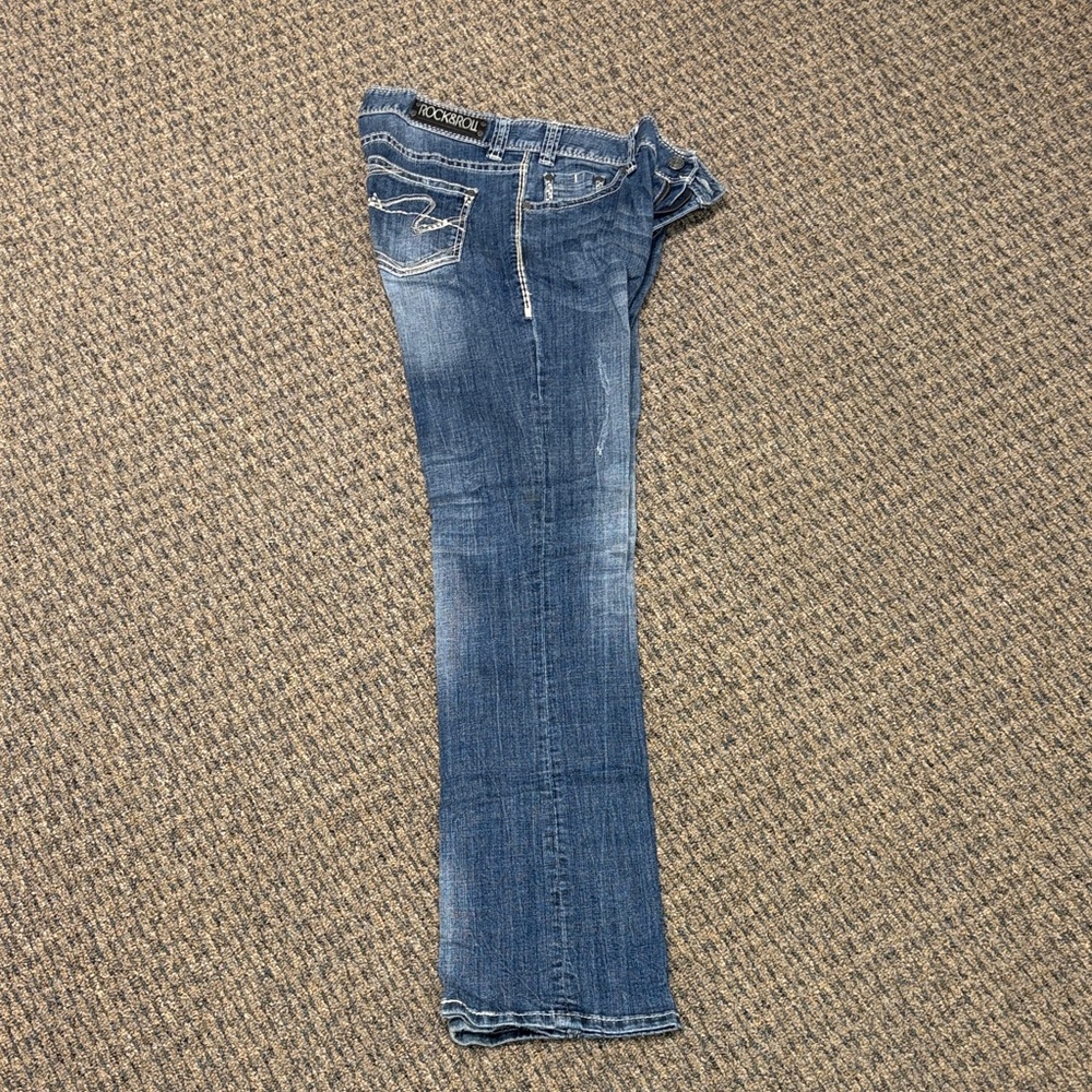 Rock & Roll Cowgirl Women's Blue Boot Cut Jeans